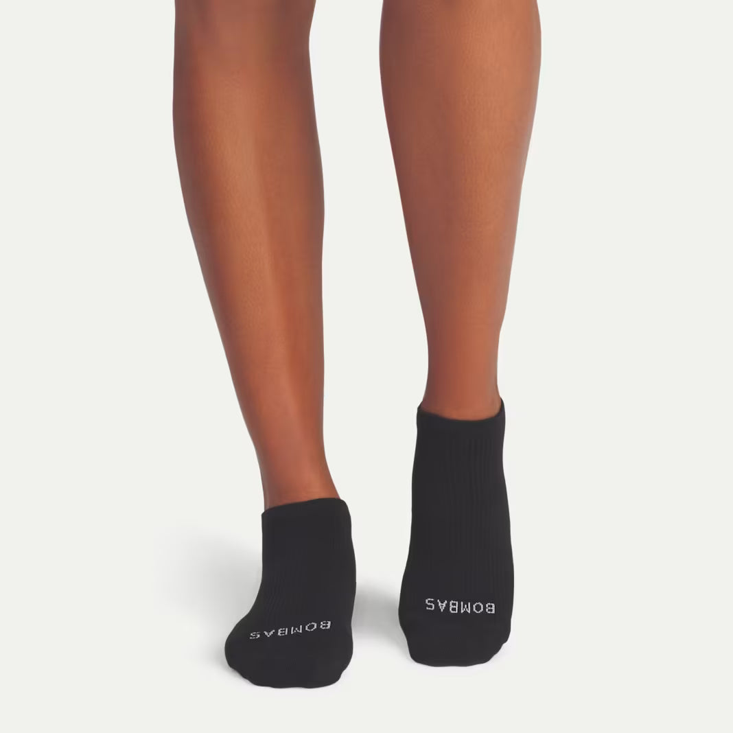 Bombas Women's Modern Rib Ankle Socks(black)