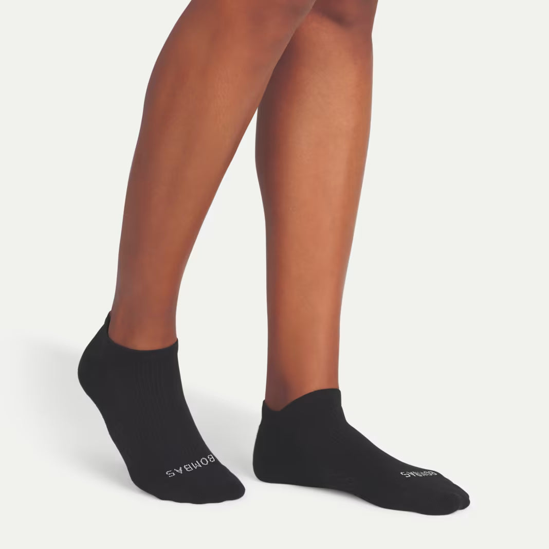 Bombas Women's Modern Rib Ankle Socks(black)