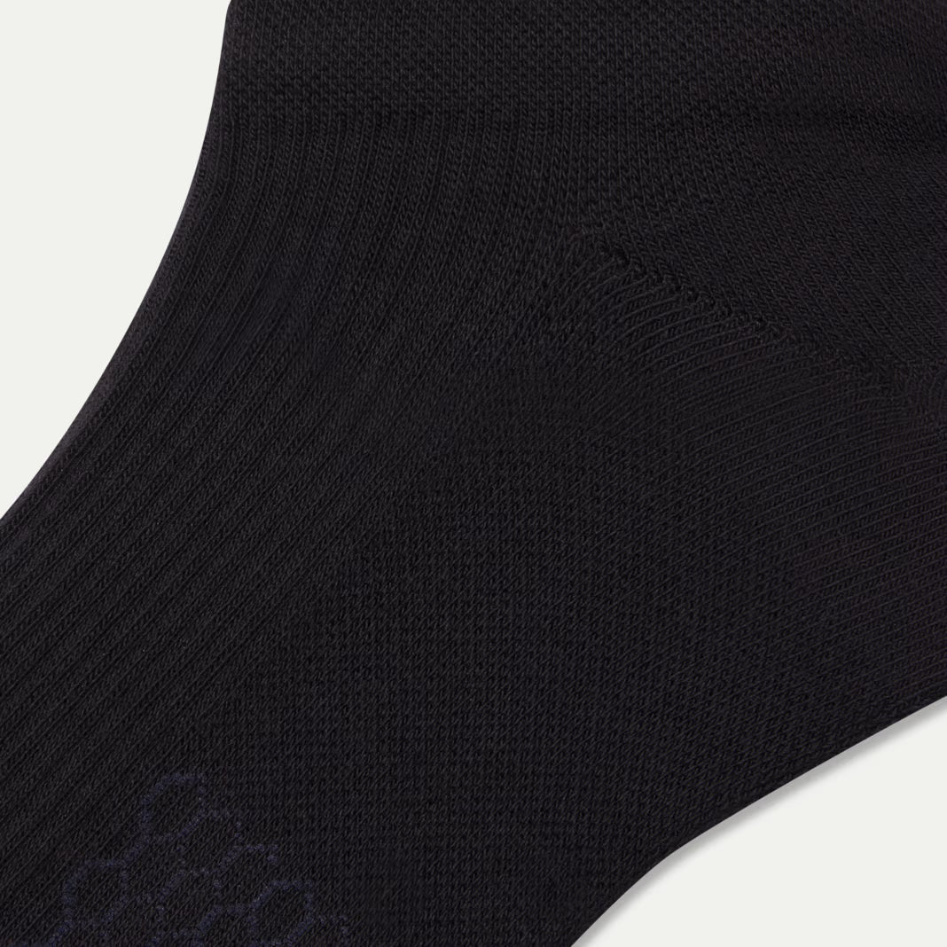 Bombas Women's Modern Rib Ankle Socks(black)