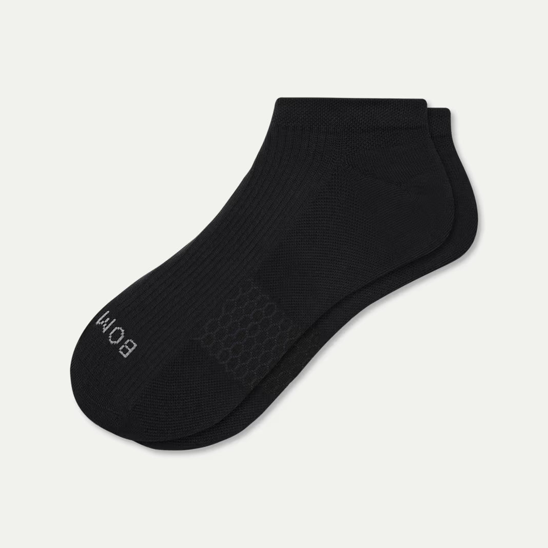 Bombas Women's Modern Rib Ankle Socks(black)