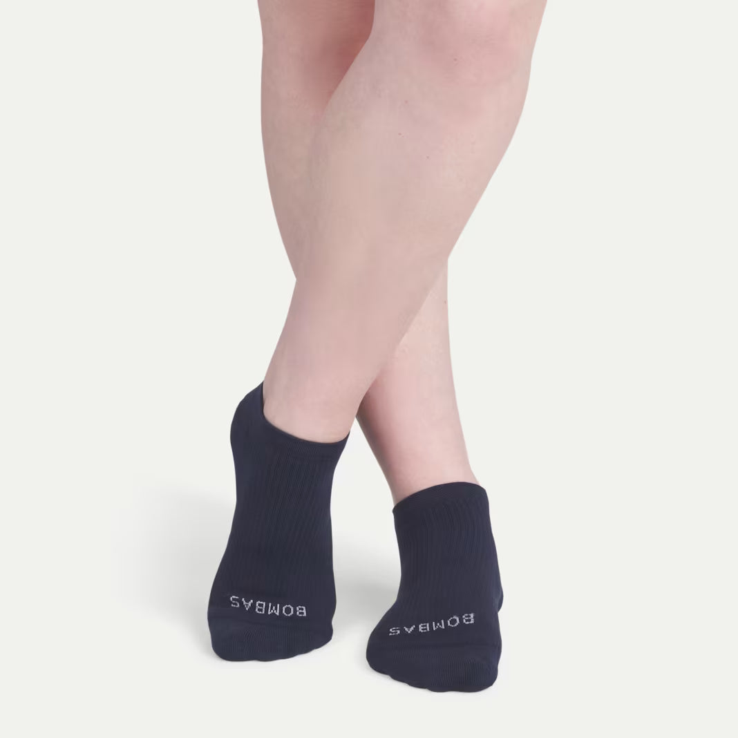 Bombas Women's Modern Rib Ankle Socks(midnight navy)