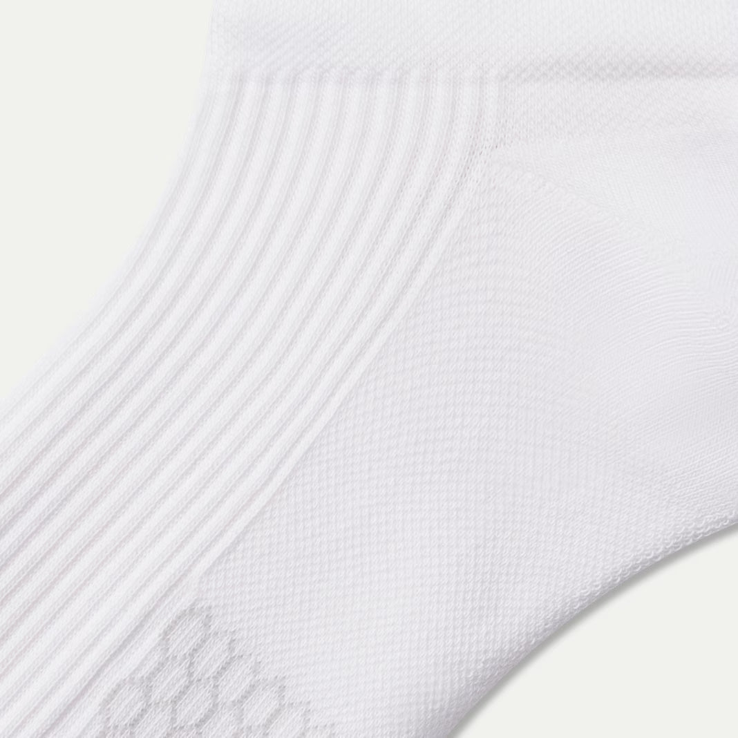 Bombas Women's Modern Rib Ankle Socks(bright white)