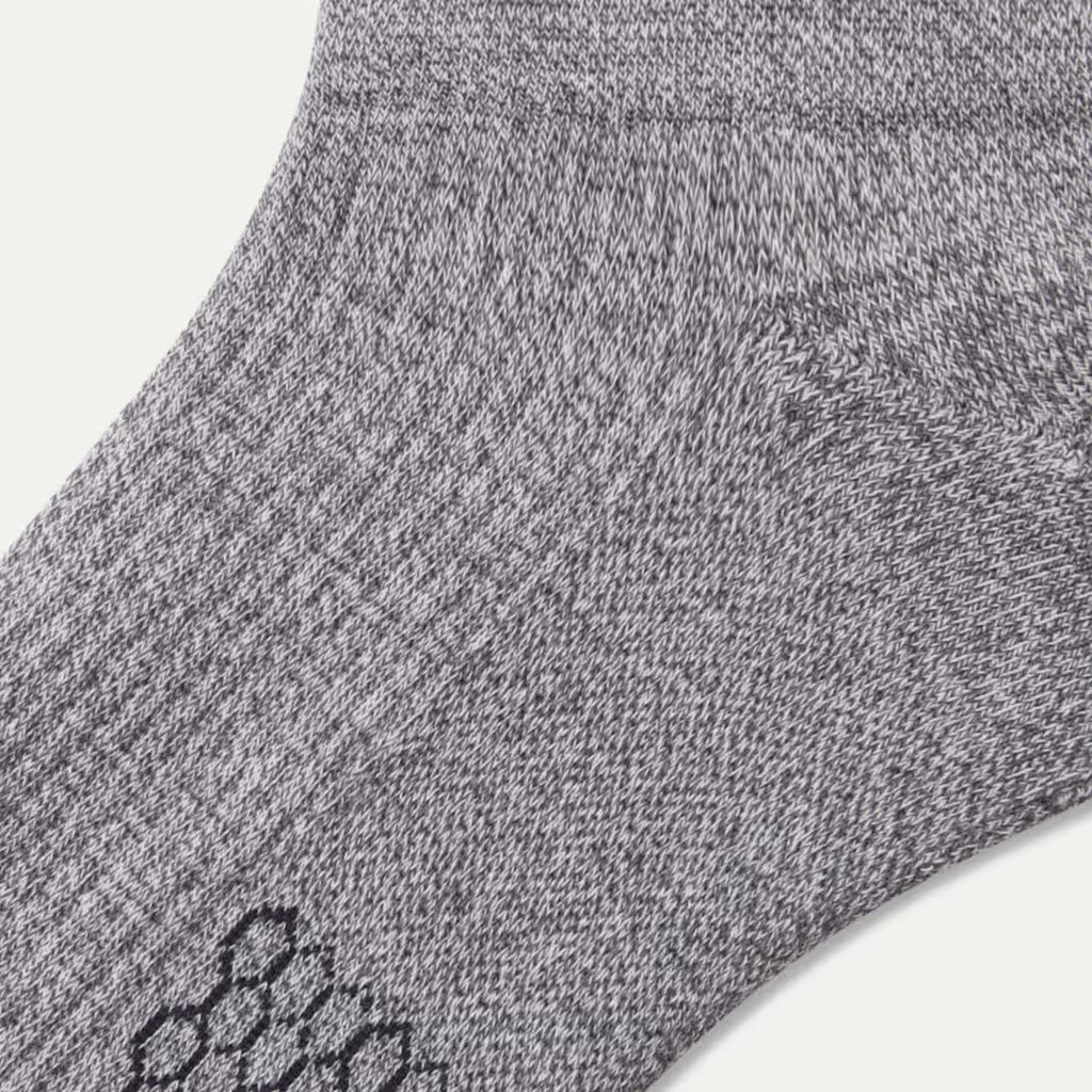 Women's Modern Rib Ankle Socks(washed black)