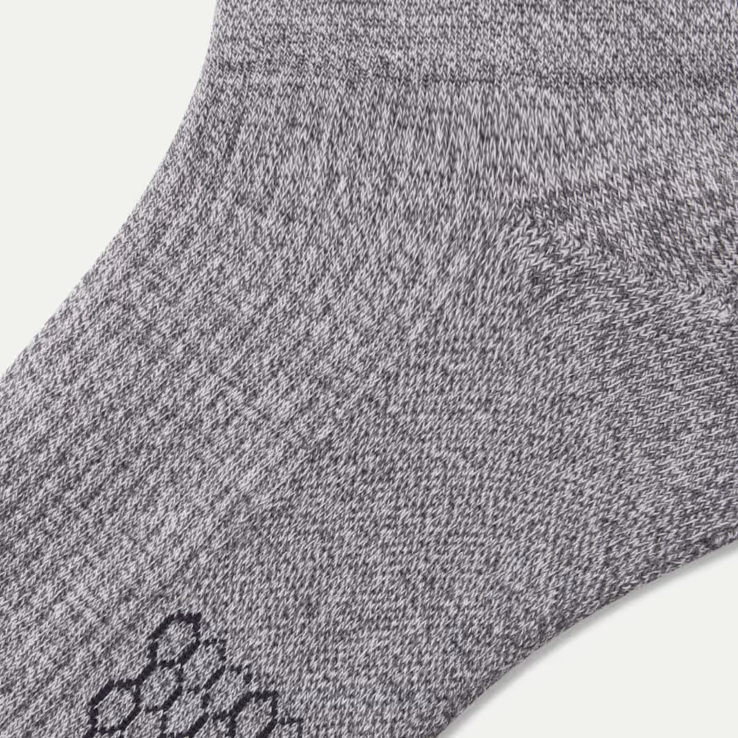 Bombas Women's Modern Rib Ankle Socks(washed black)