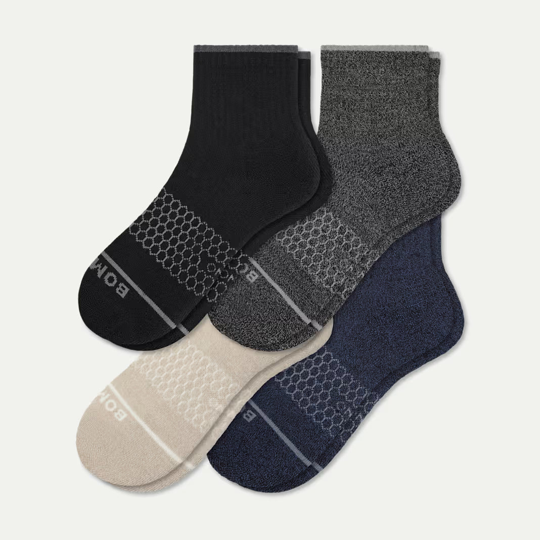 Women's Merino Wool Blend Quarter Sock 4-Pack