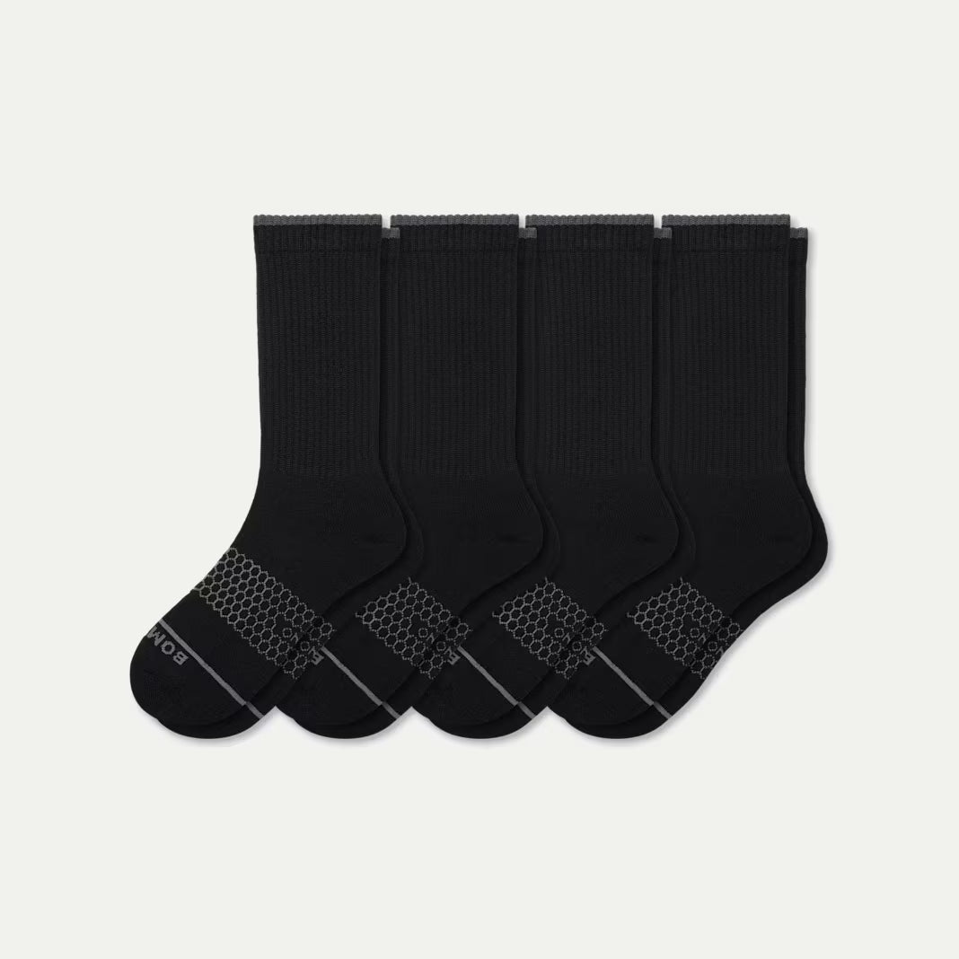 Women's Merino Wool Blend Calf Sock 4-Pack