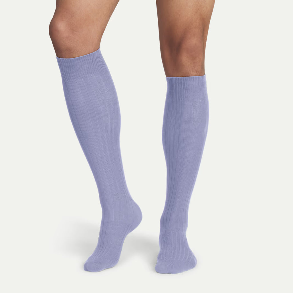 Men's Ribbed Dress Over the Calf Sock 4-Pack