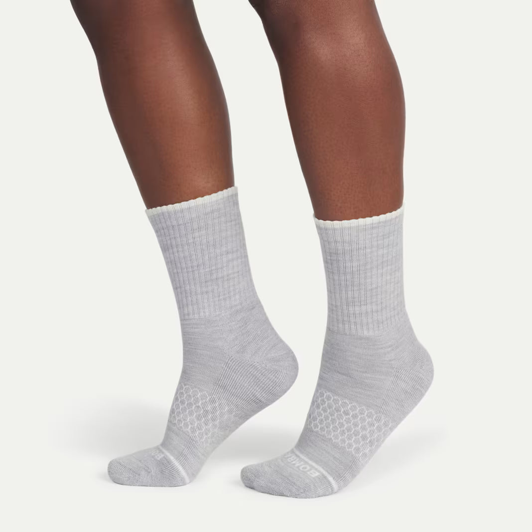 Women's Merino Wool Blend Half Calf Sock 4-Pack
