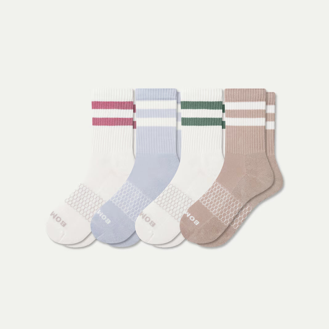 Women's Vintage Stripes Half Calf Sock 4-Pack