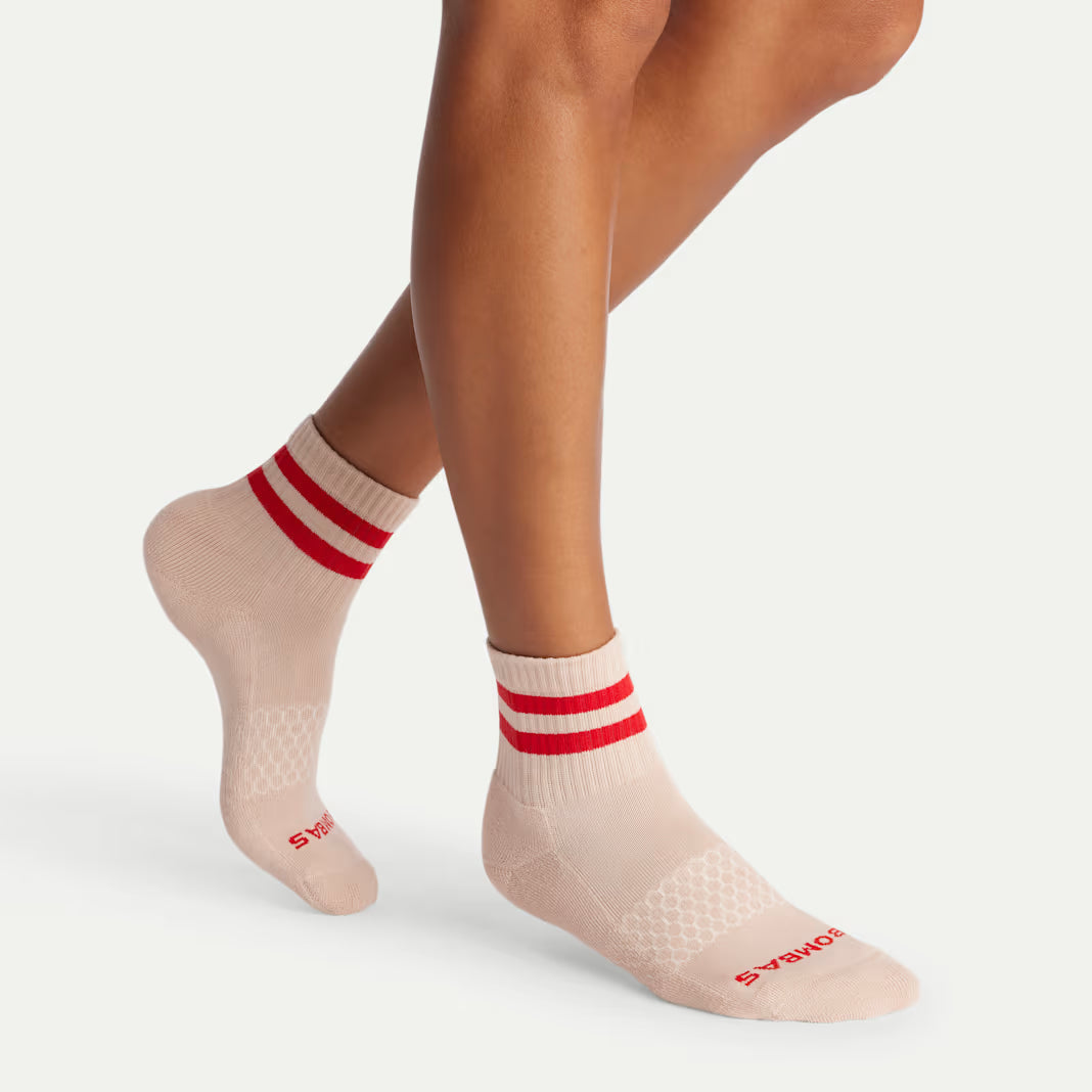 Bombas Women's Vintage Stripes Quarter Socks