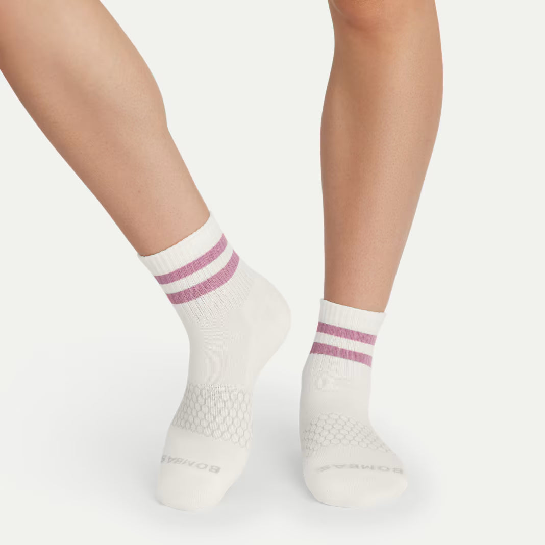 Bombas Women's Vintage Stripes Quarter Socks