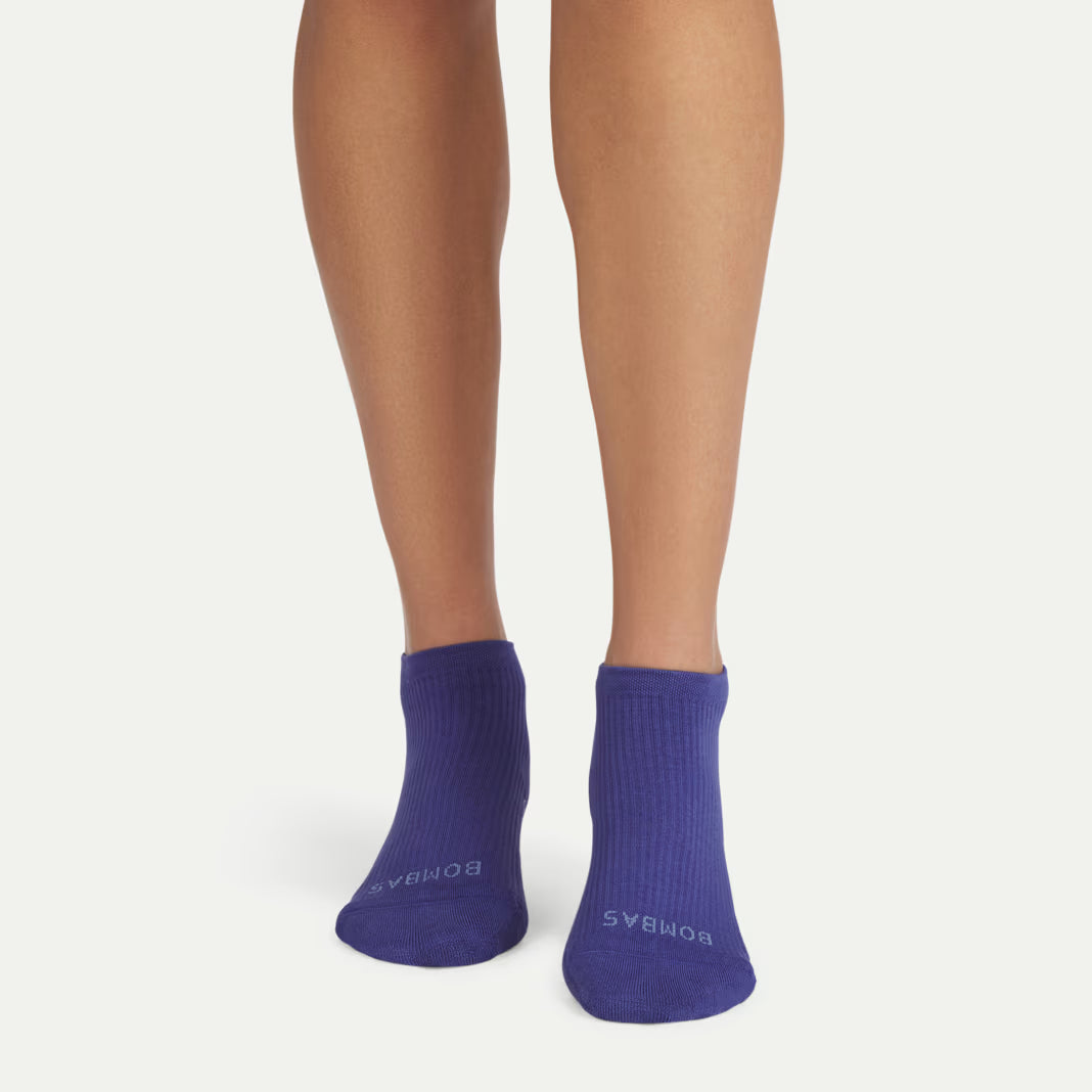 Bombas Women's Modern Rib Ankle Socks(indigo)