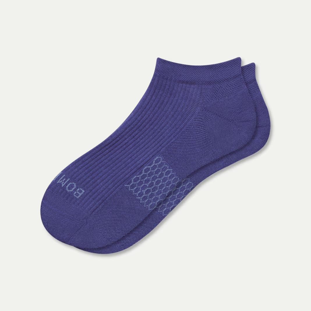 Bombas Women's Modern Rib Ankle Socks(indigo)