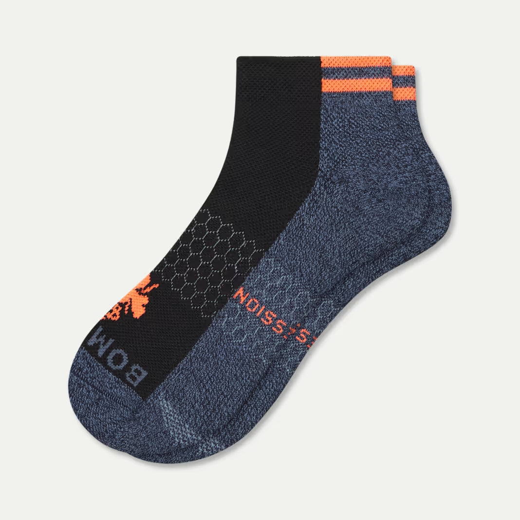 Bombas Women's Performance Compression Ankle Socks(black cloud)