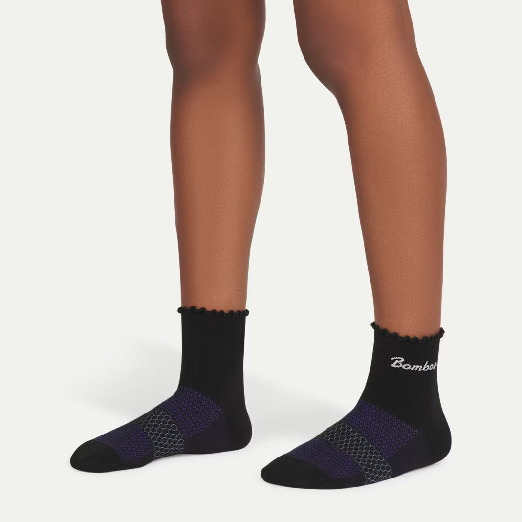 Women’s UltraLite Ruffle Sport Quarter Sock 3-Pack