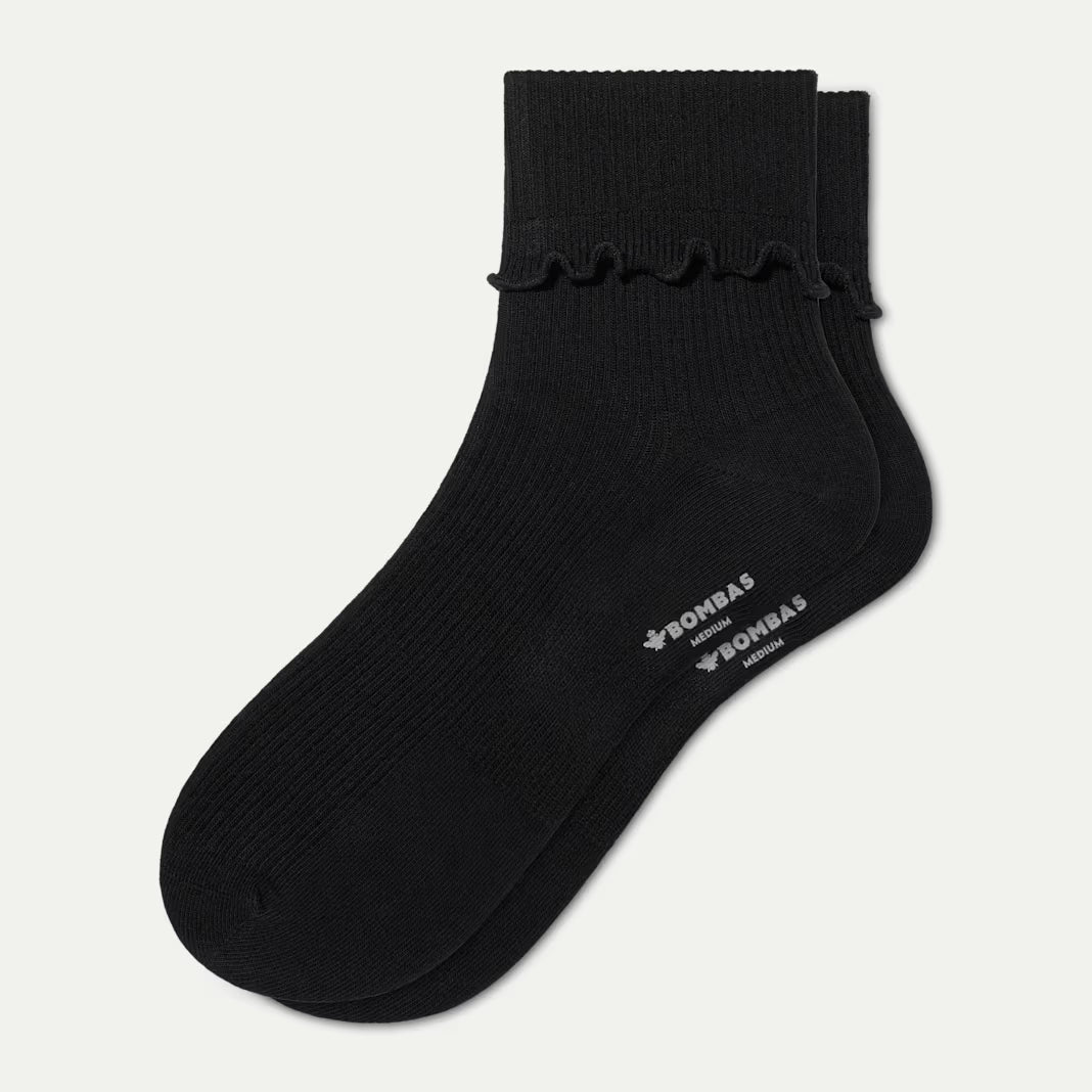 Women's Ruffle Rib Half Calf Sock 4-Pack