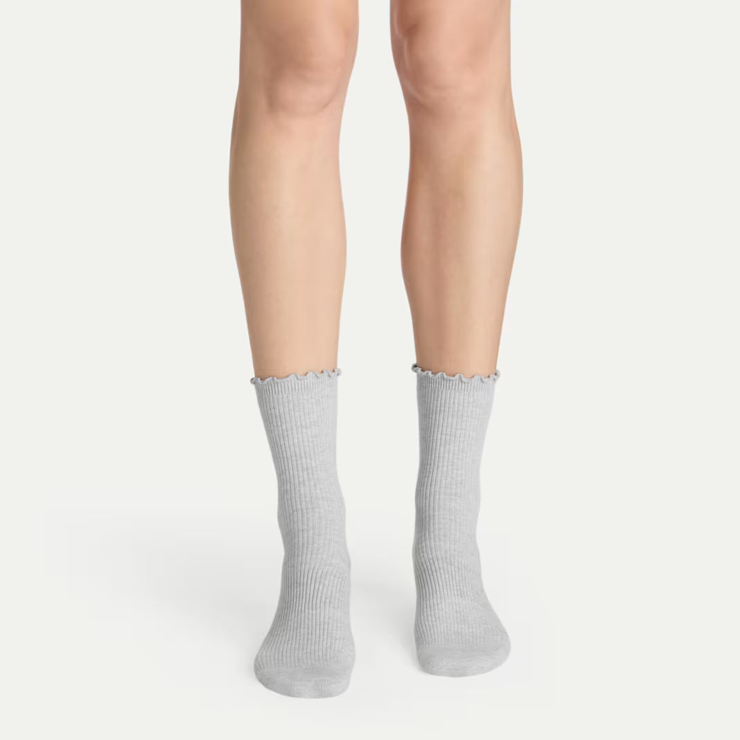 Women's Ruffle Rib Half Calf Sock 4-Pack