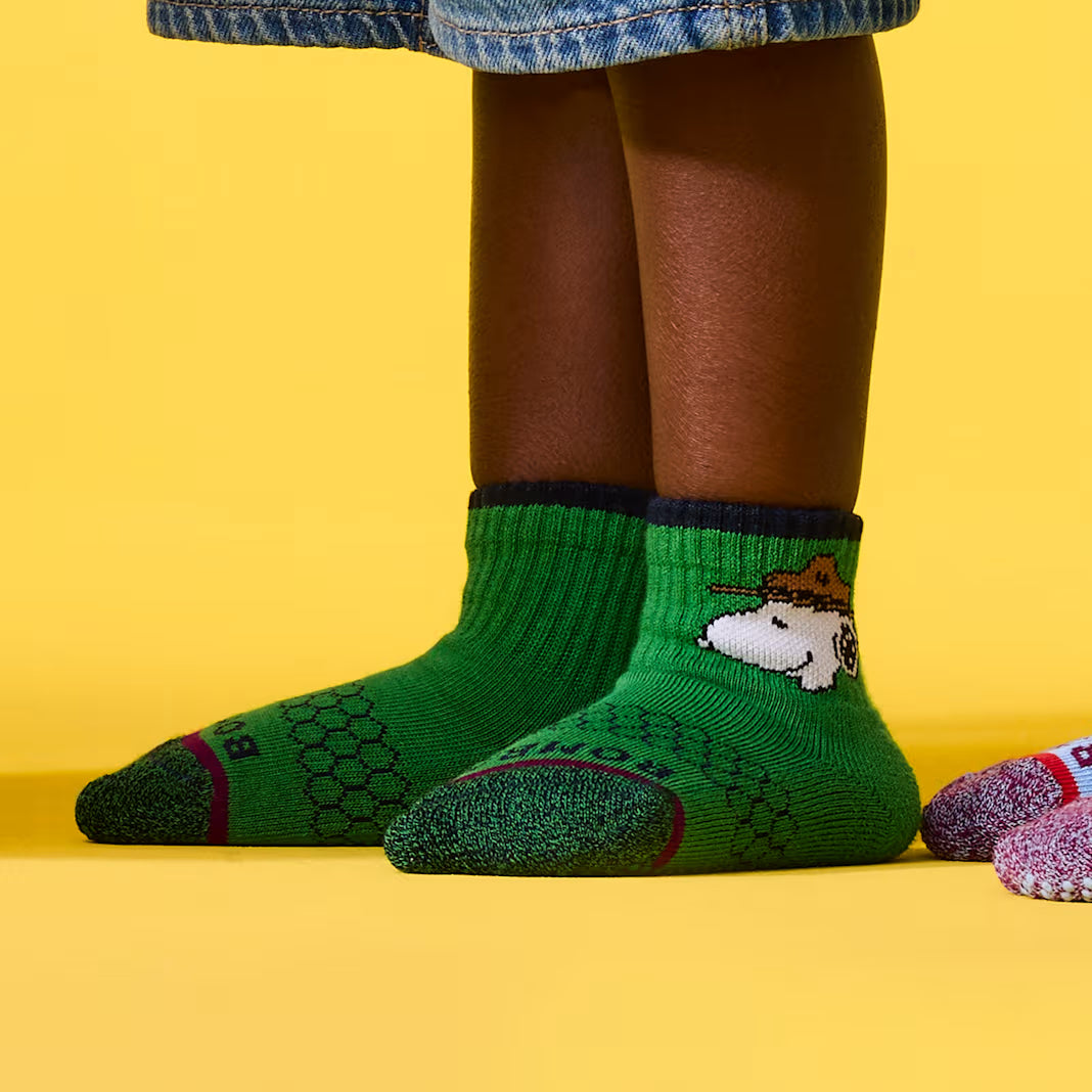 Peanuts x Bombas: Junior Gripper Calf Sock 4-Pack Gift Box