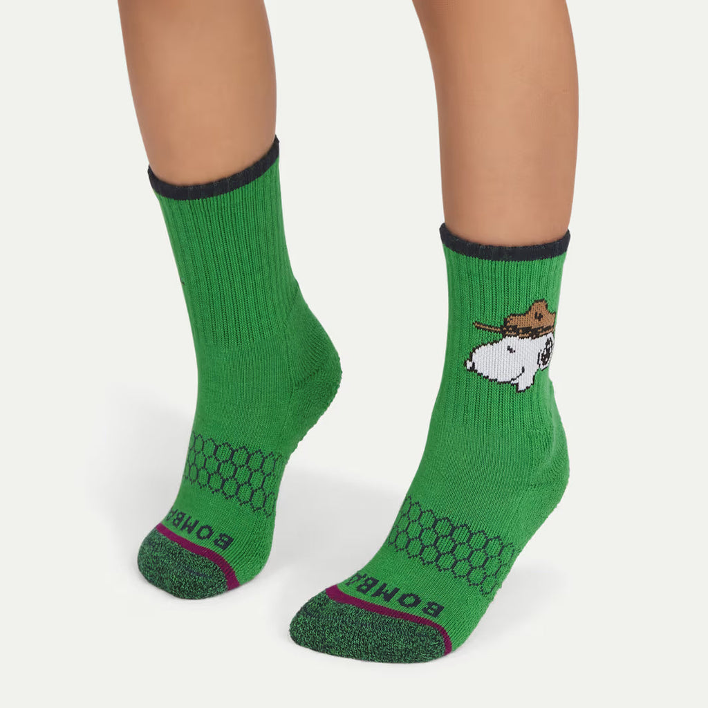 Peanuts x Bombas: Junior Gripper Calf Sock 4-Pack Gift Box