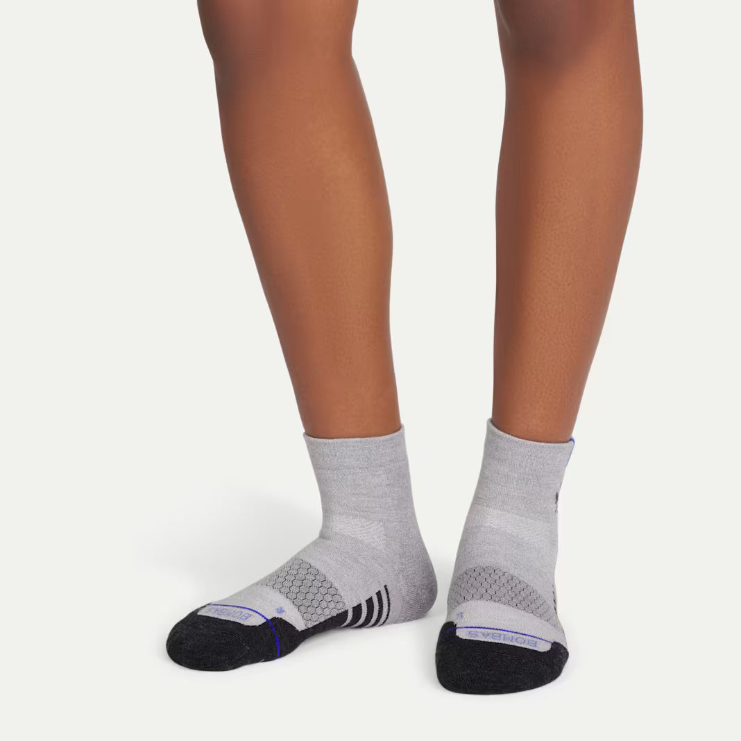 Women's Merino Wool Blend Run Quarter Sock 3-Pack