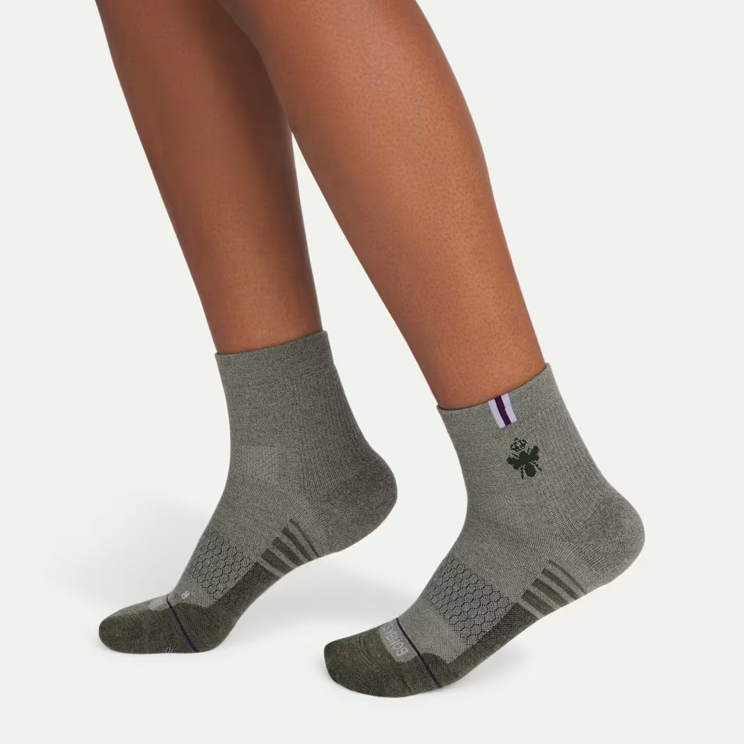 Women's Merino Wool Blend Run Quarter Sock 3-Pack