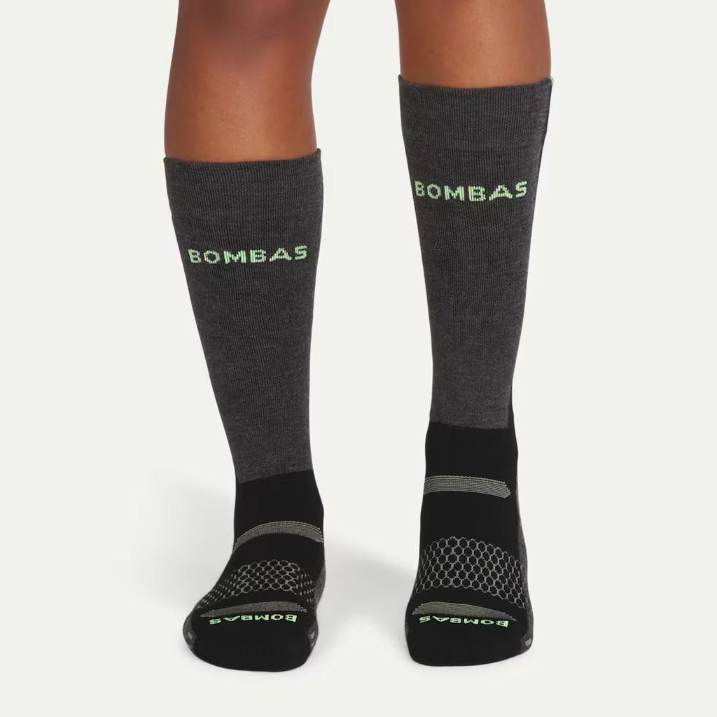 Women's Mid-Cushion Merino Wool Blend Ski & Snowboard Sock 2-Pack