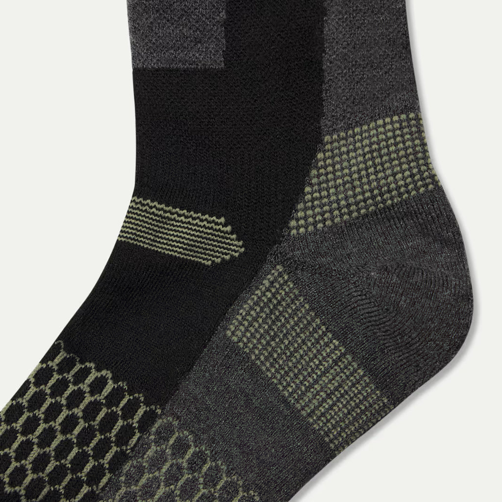 Women's Mid-Cushion Merino Wool Blend Ski & Snowboard Sock 2-Pack