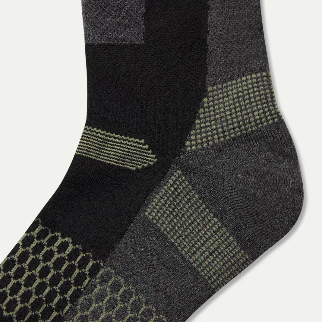 Women's Mid-Cushion Merino Wool Blend Ski & Snowboard Sock 2-Pack