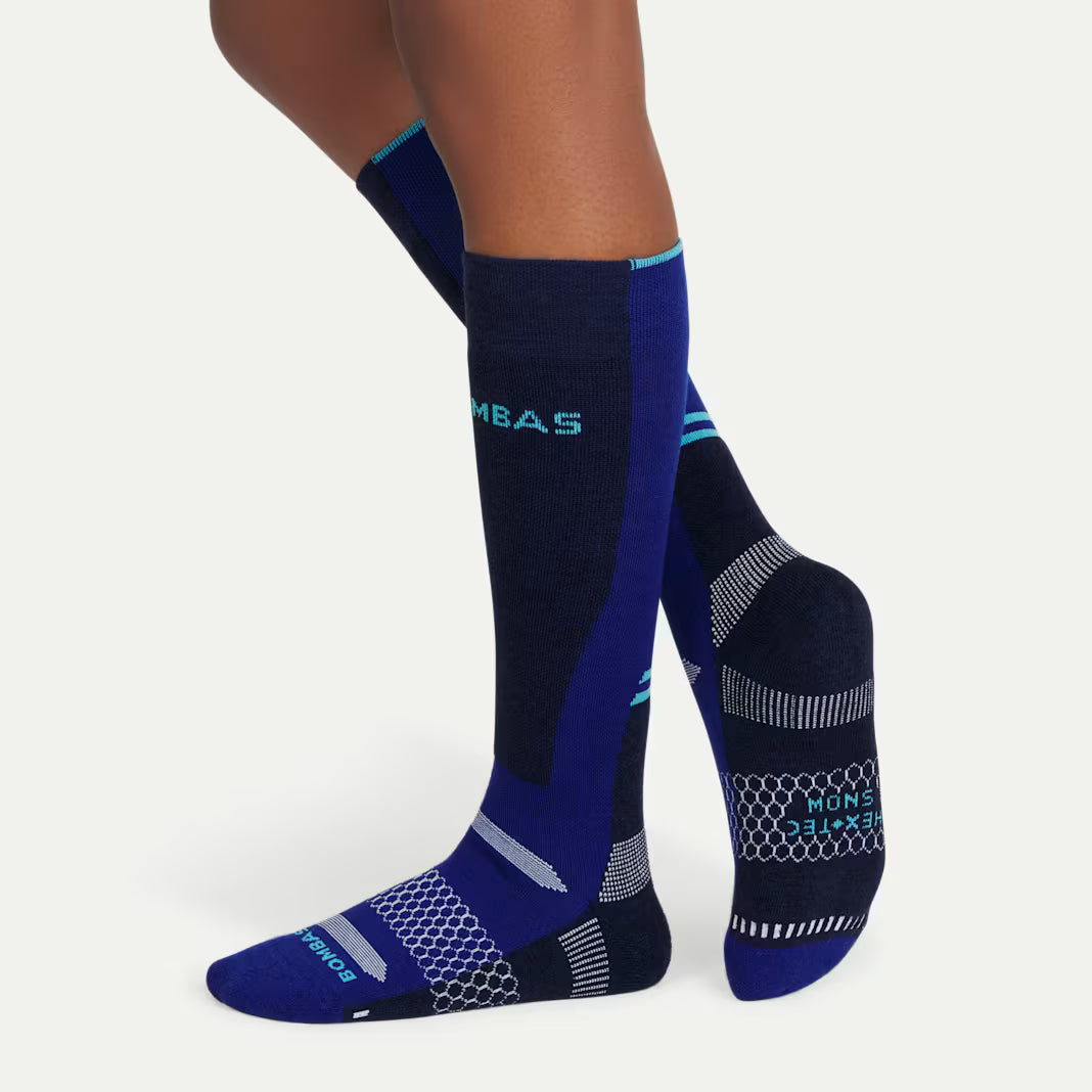 Women's Mid-Cushion Merino Wool Blend Ski & Snowboard Sock 2-Pack