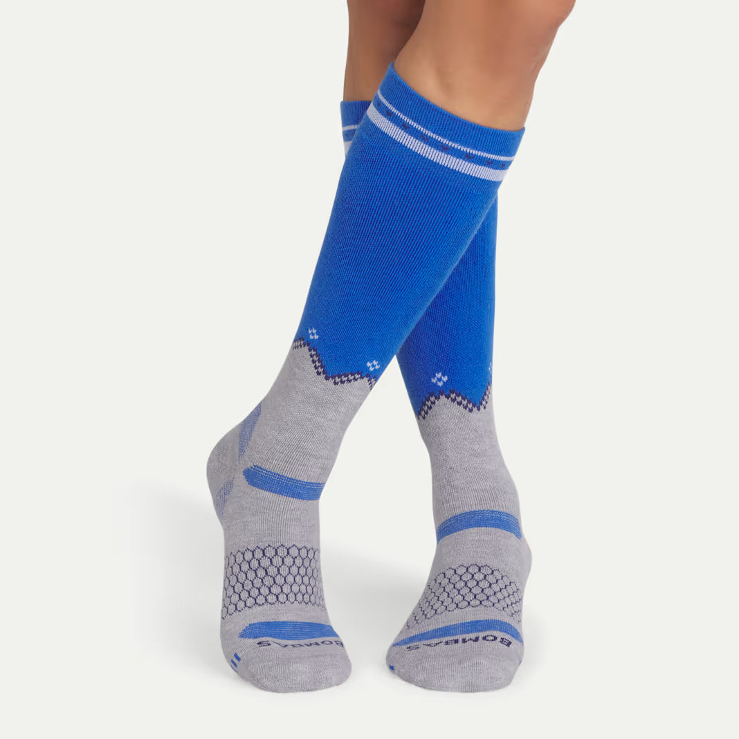 Men's Full-Cushion Merino Wool Blend Ski & Snowboard Socks