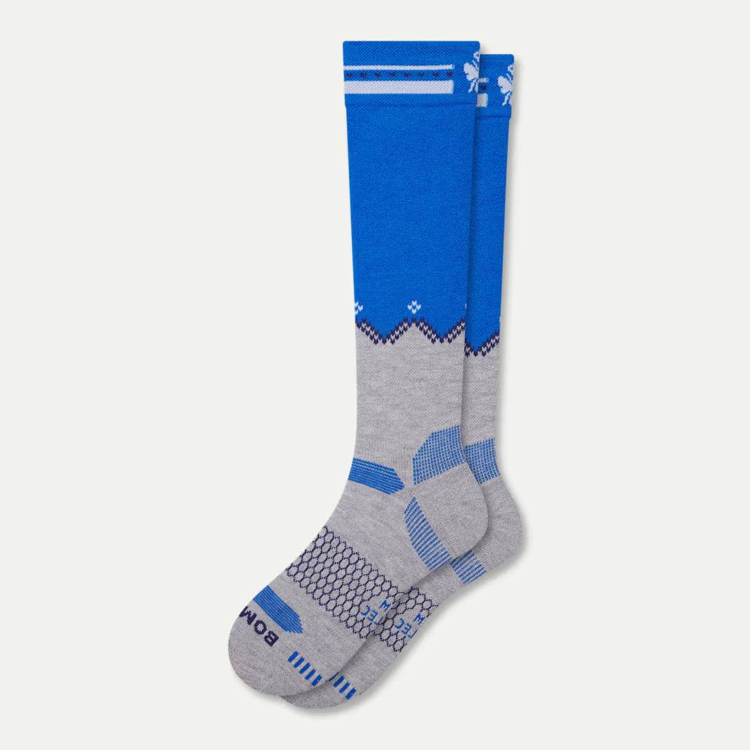 Men's Full-Cushion Merino Wool Blend Ski & Snowboard Socks