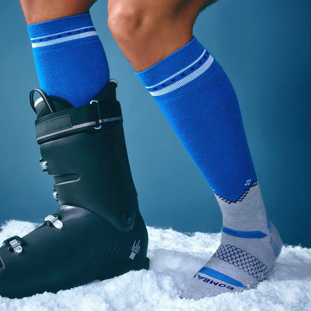 Men's Full-Cushion Merino Wool Blend Ski & Snowboard Socks