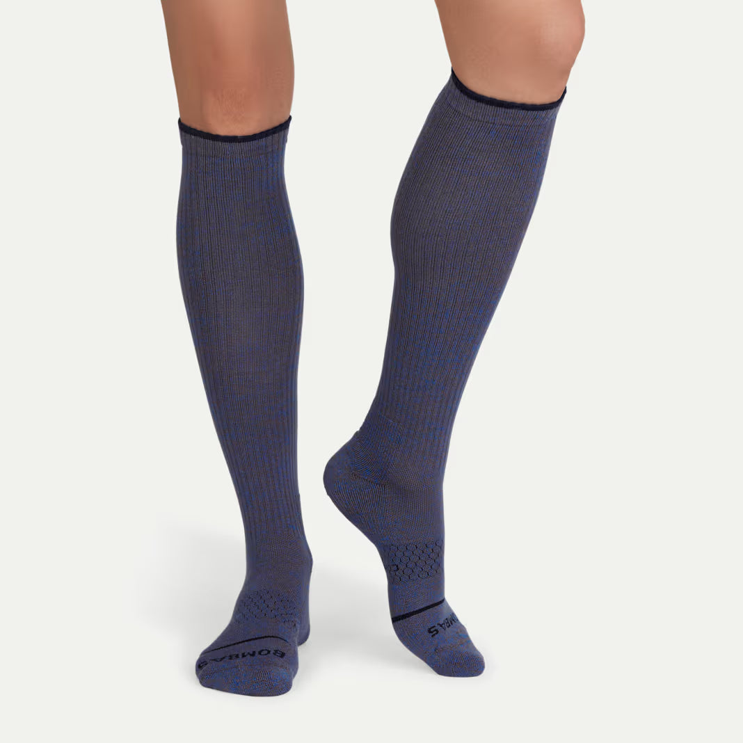 Women's Merino Wool Blend Everyday Compression Knee High Sock 3-Pack (15-20mmHg)