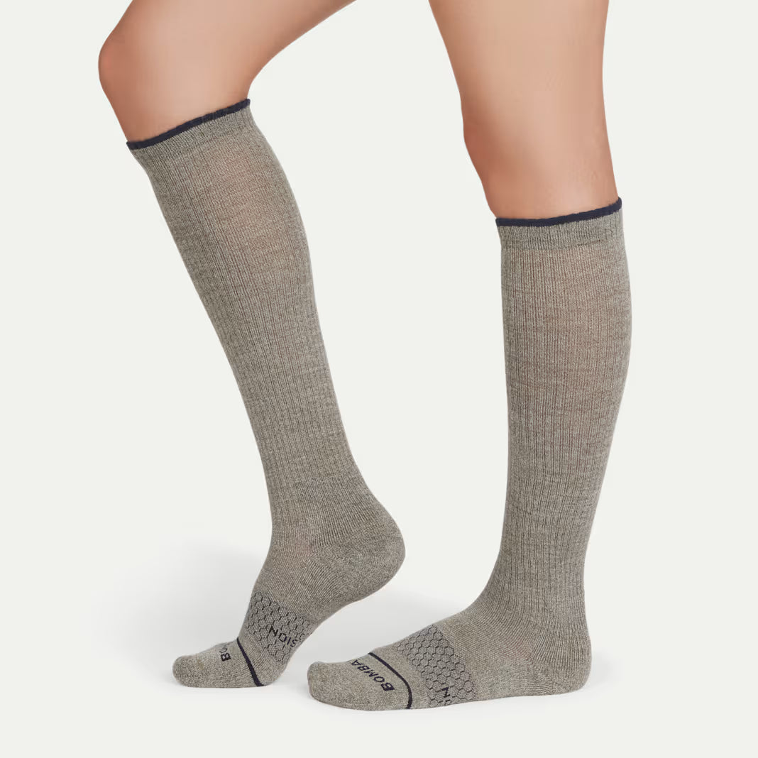 Women's Merino Wool Blend Everyday Compression Sock 6-Pack (15-20mmHg)