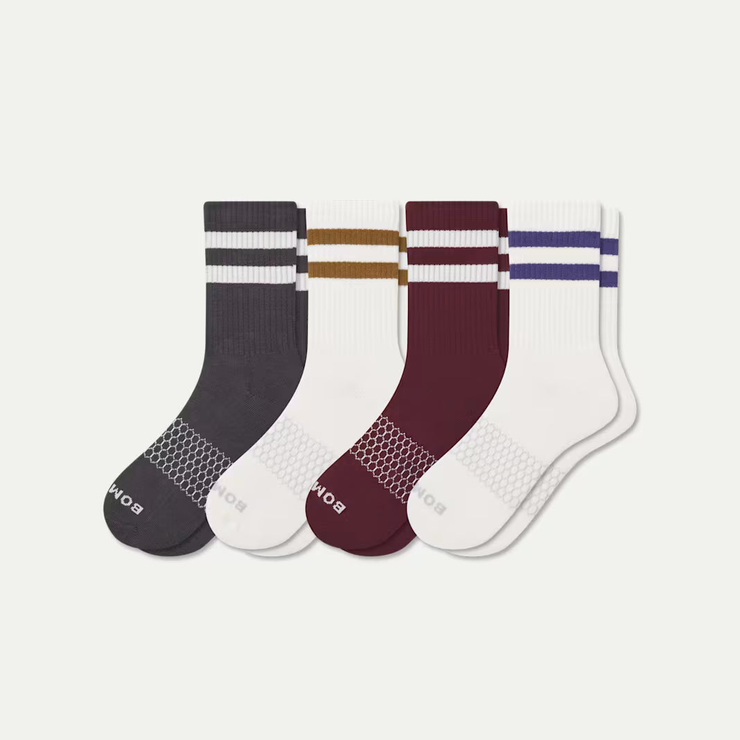 Men's Vintage Stripes Half Calf Sock 4-Pack