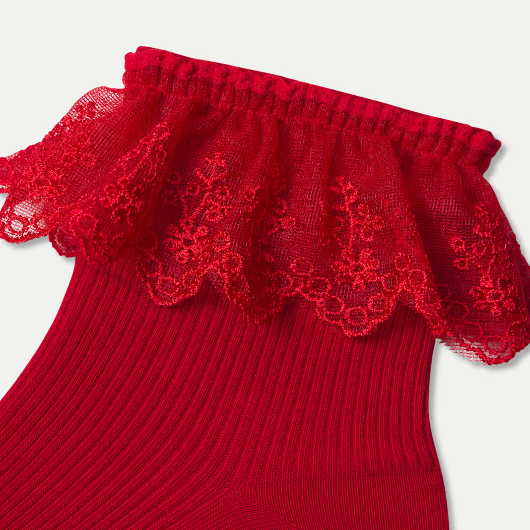 Women’s Ruffle Lace Quarter Sock 3-Pack