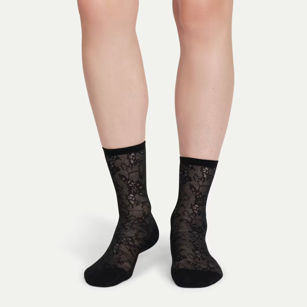 Women’s Floral Lace Half Calf Sock 3-Pack