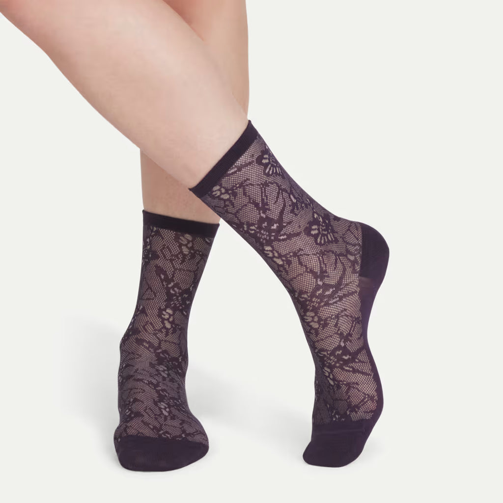 Women’s Floral Lace Half Calf Sock 3-Pack