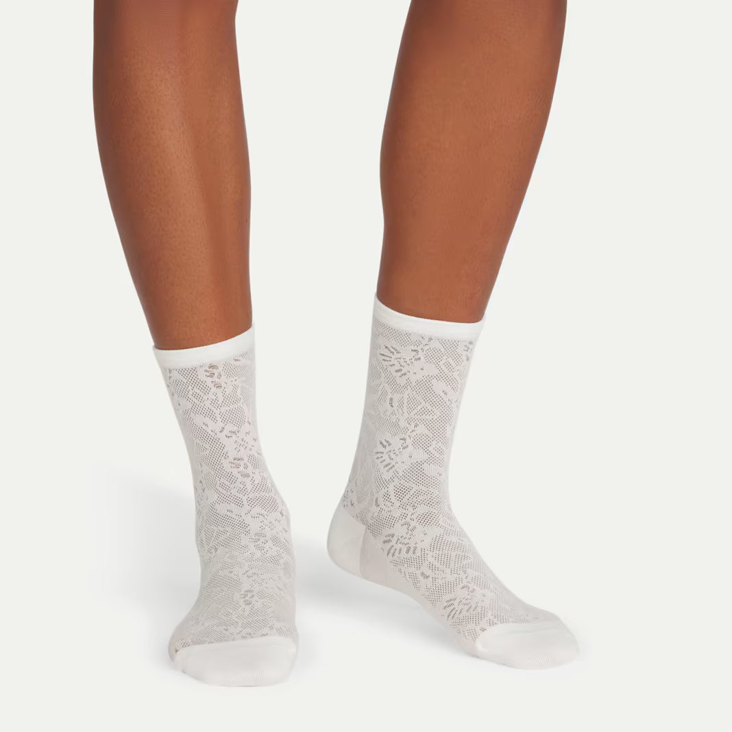 Women’s Floral Lace Half Calf Sock 3-Pack