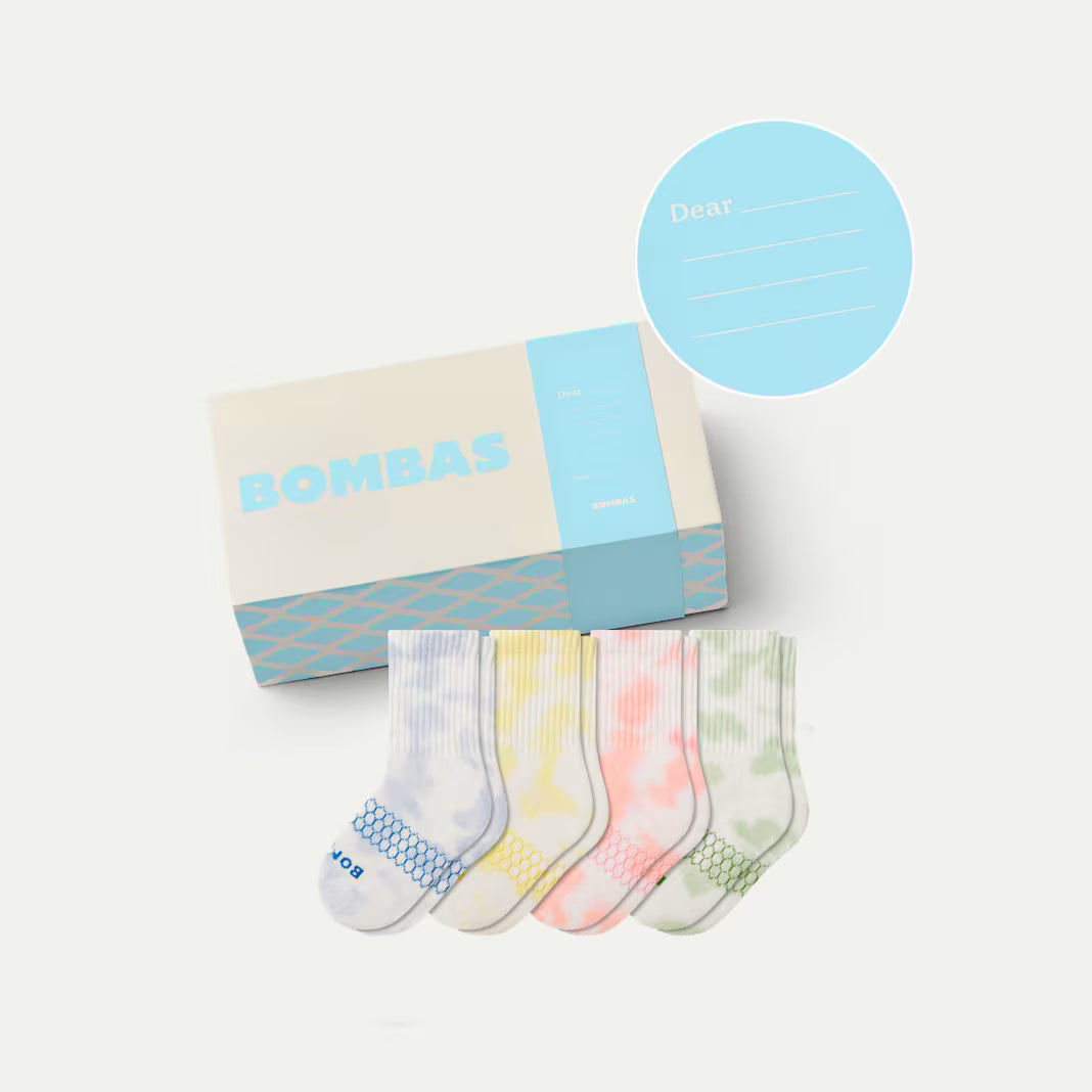 Junior Celebration Calf Sock 4-Pack Gift Box