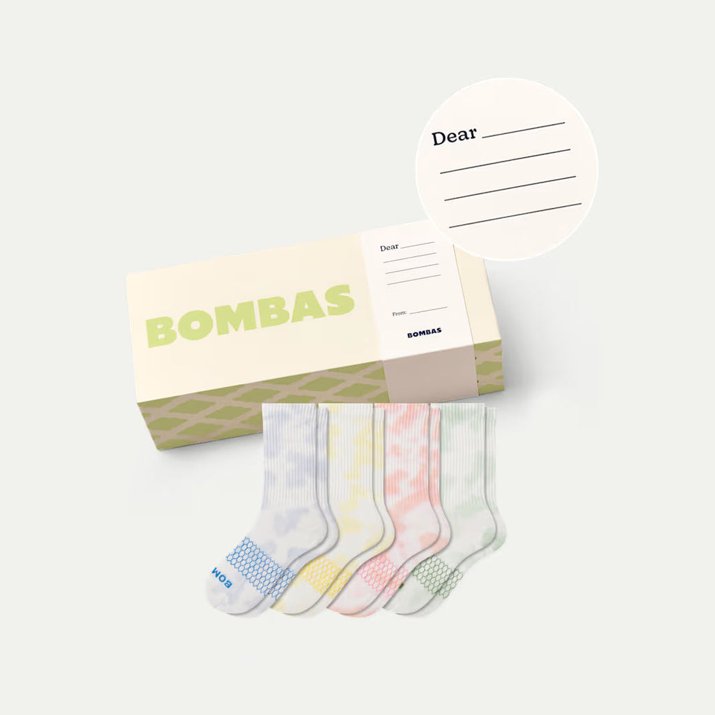Bombas Youth Celebration Calf Sock 4-Pack Gift Box