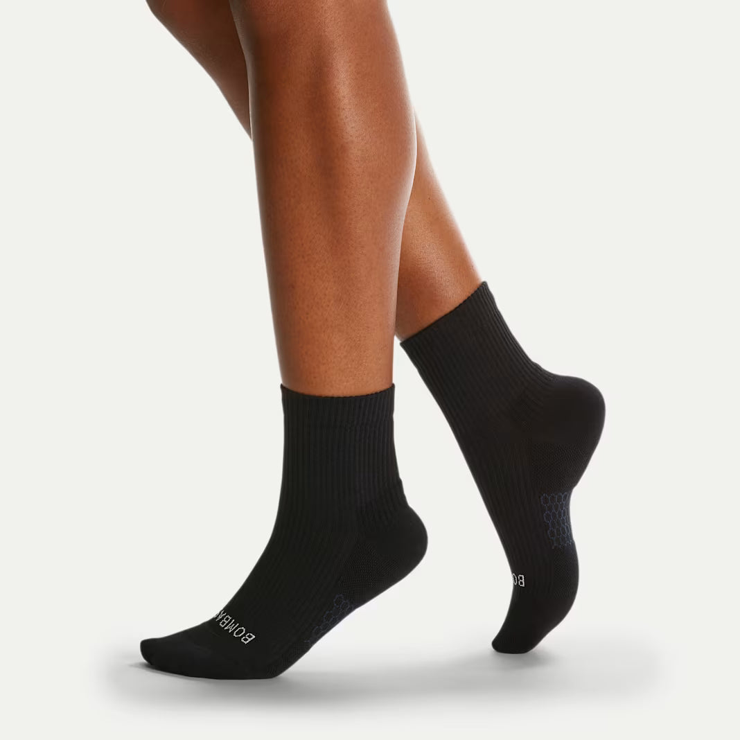 Bombas Women's Modern Rib Quarter Socks