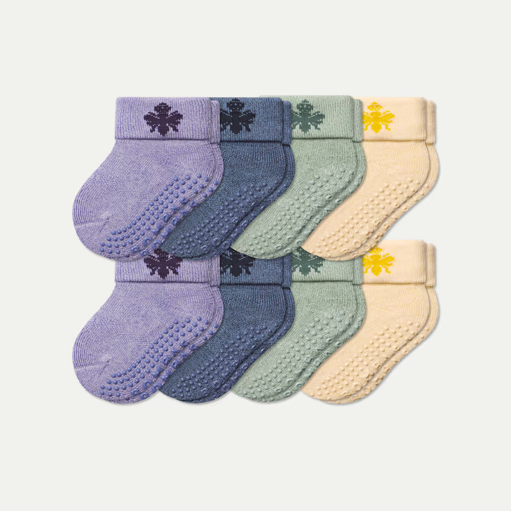 Baby Gripper Sock 8-Pack (6-12 Months)