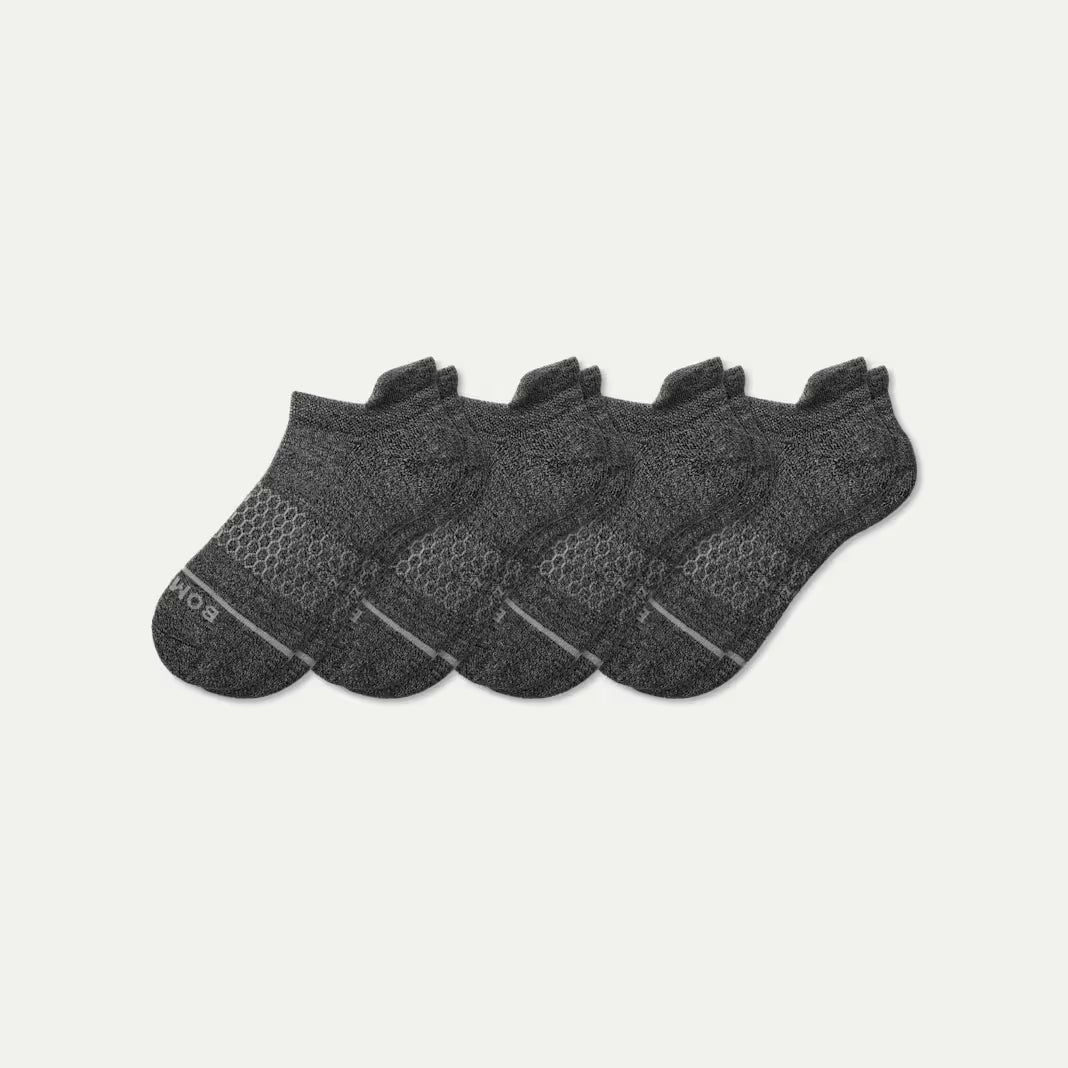 Men's Merino Wool Blend Ankle Sock 4-Pack