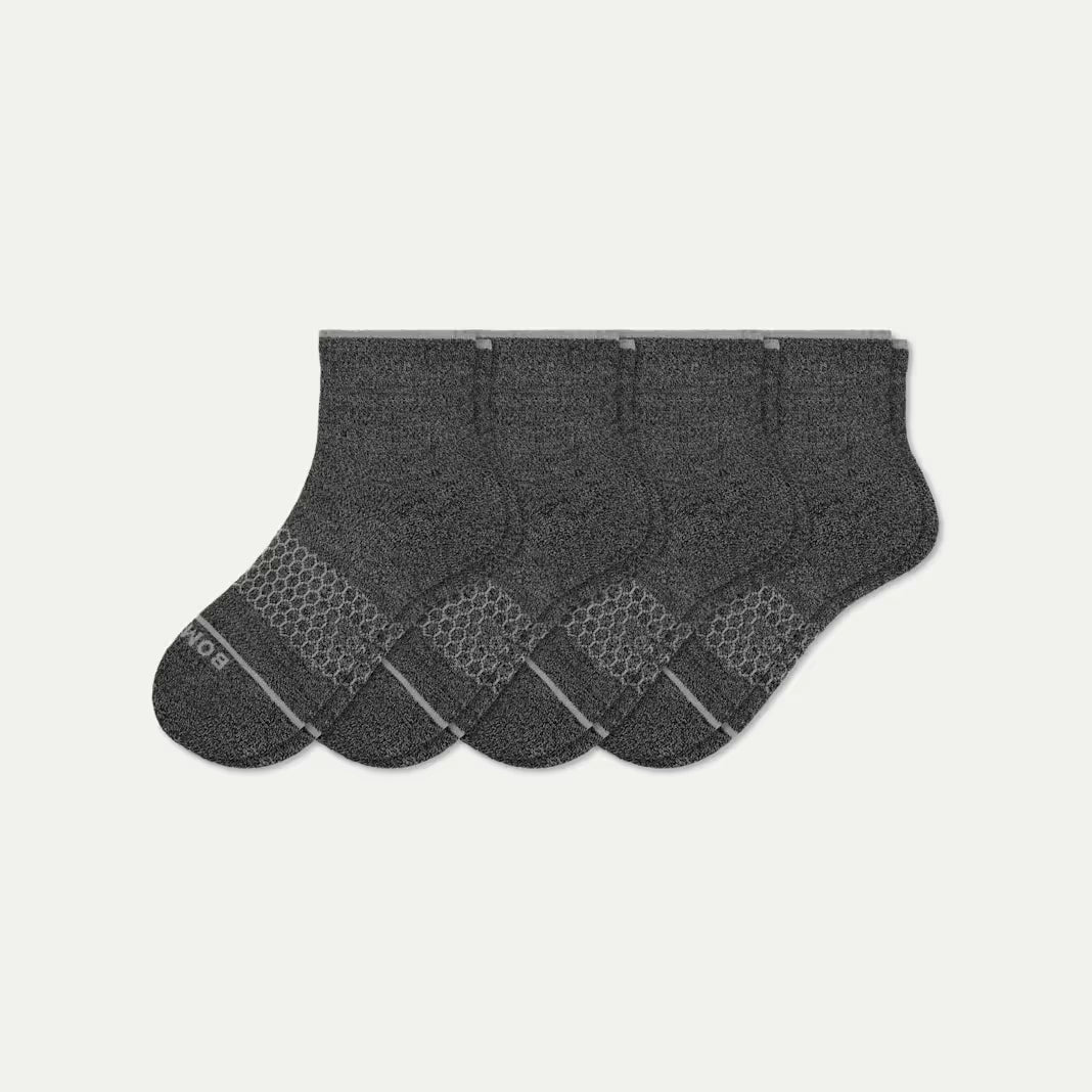 Women's Merino Wool Blend Quarter Sock 4-Pack