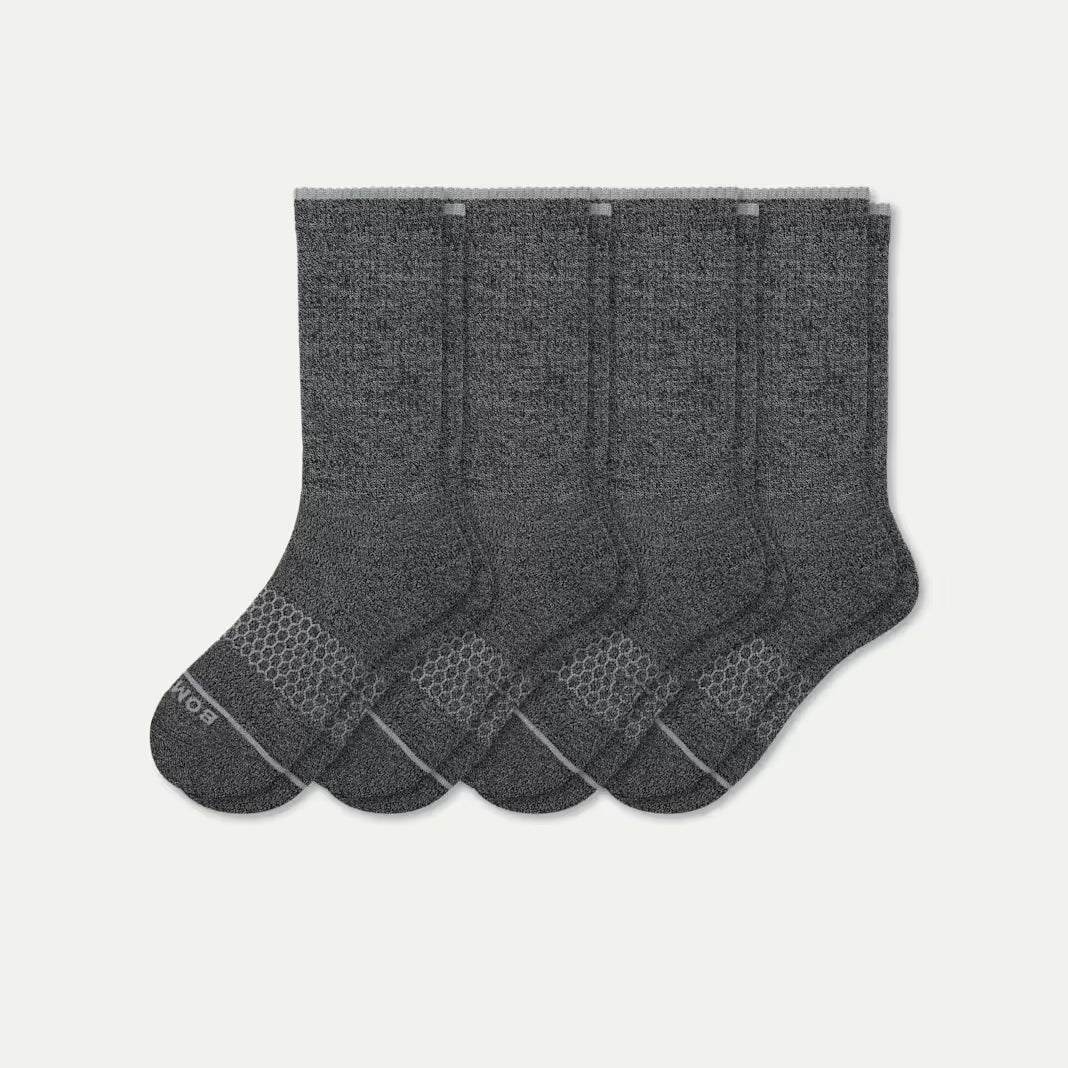 Men's Merino Wool Blend Calf Sock 4-Pack