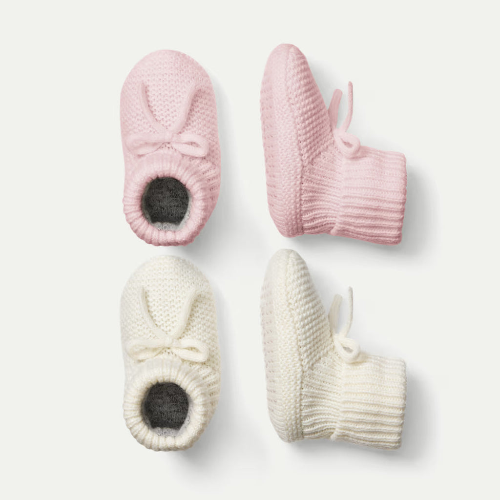 Baby Bow Gripper Slipper 2-Pack