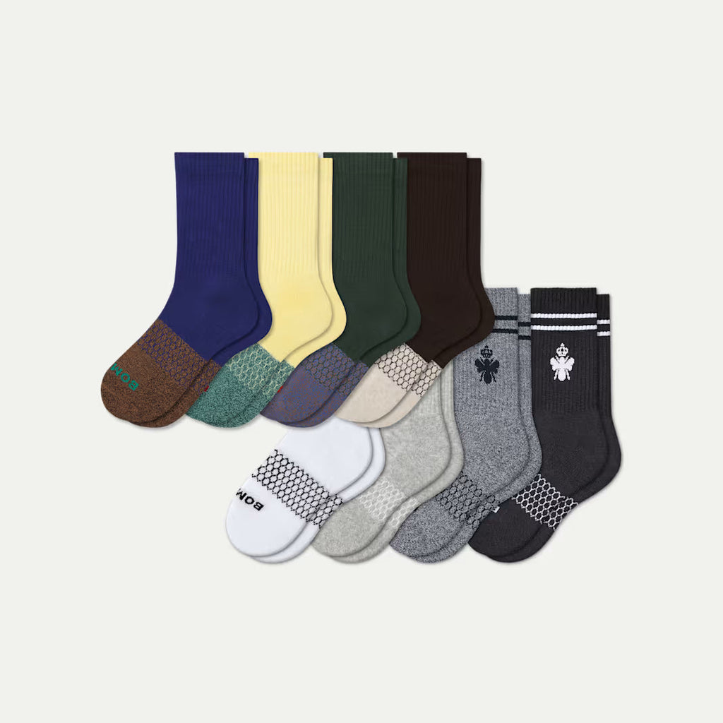 Bombas Youth Calf Sock 8-Pack