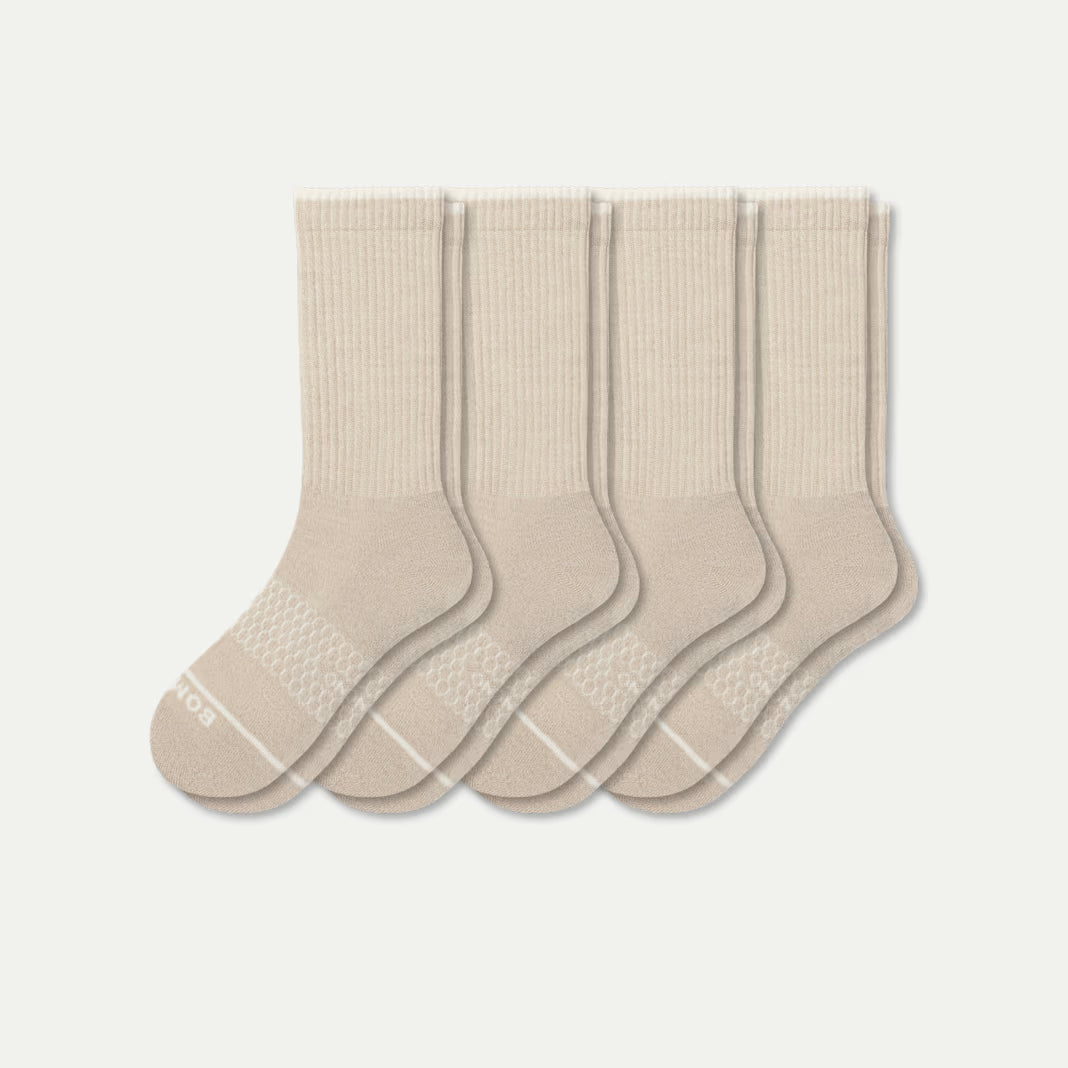 Men's Merino Wool Blend Calf Sock 4-Pack