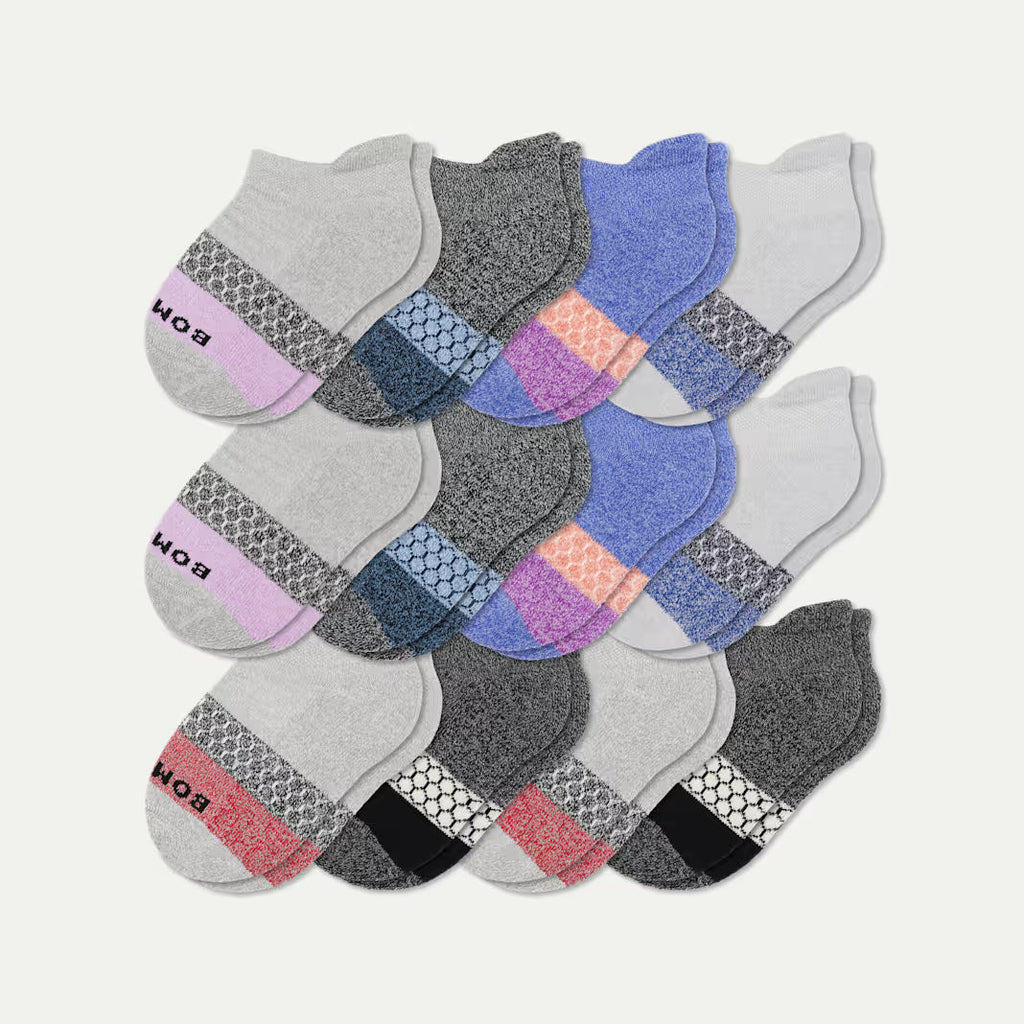 Junior Tri-Block Ankle Sock 12-Pack